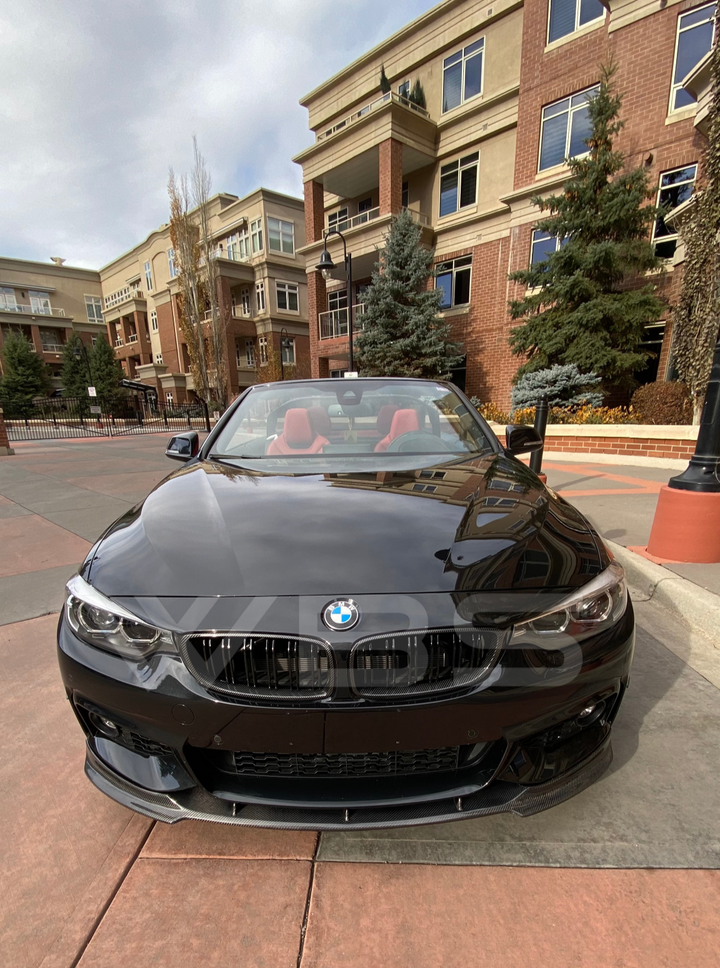 BMW F32 F33 F36 FRONT LIP DTM STYLE GENUINE CARBON FIBER