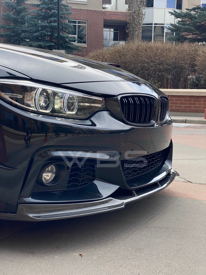 BMW F32 F33 F36 FRONT LIP DTM STYLE GENUINE CARBON FIBER