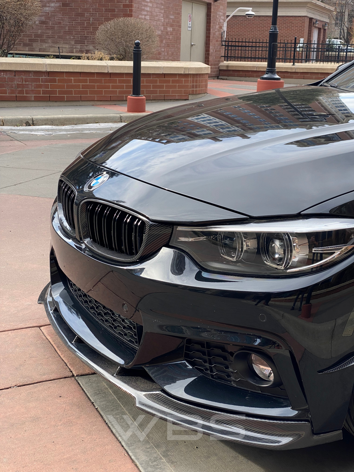BMW F32 F33 F36 FRONT LIP DTM STYLE GENUINE CARBON FIBER