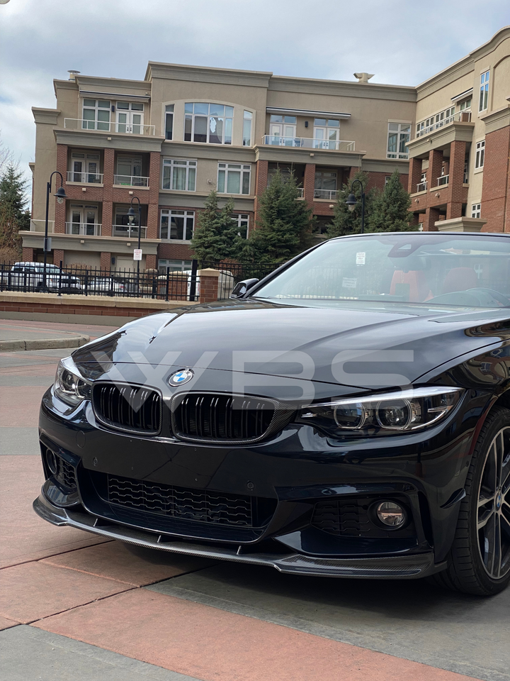 BMW F32 F33 F36 FRONT LIP DTM STYLE GENUINE CARBON FIBER