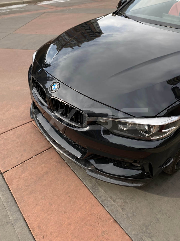 BMW F32 F33 F36 FRONT LIP DTM STYLE GENUINE CARBON FIBER