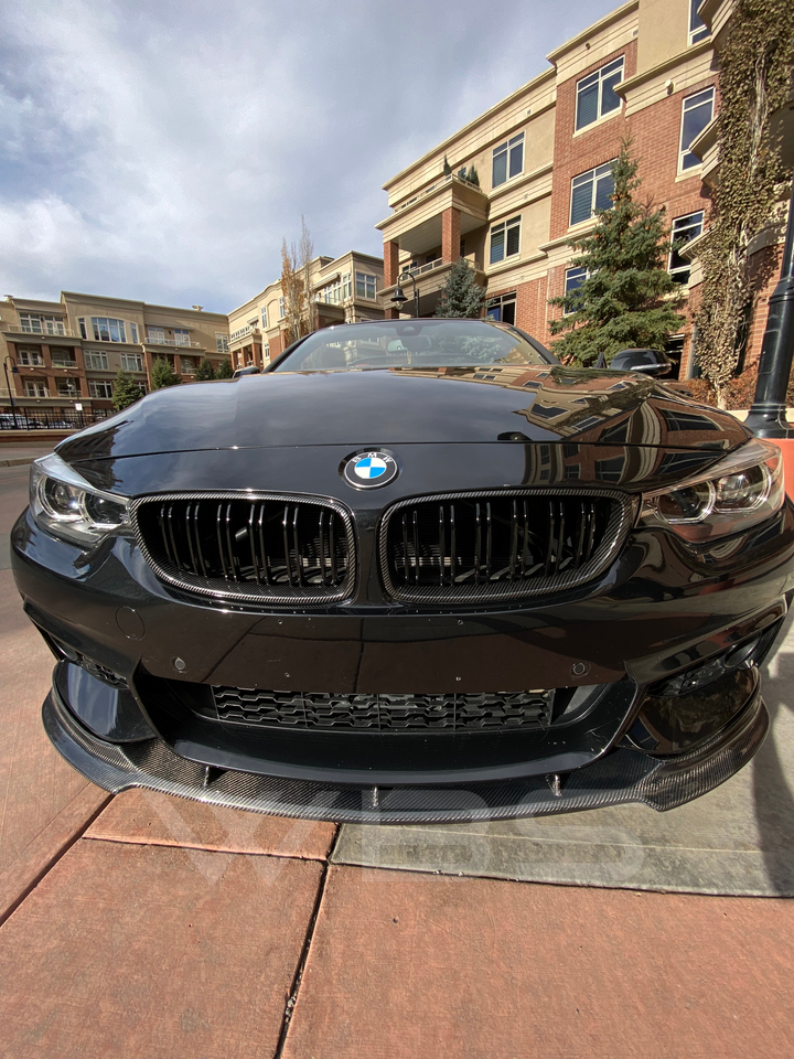 BMW F32 F33 F36 FRONT LIP DTM STYLE GENUINE CARBON FIBER