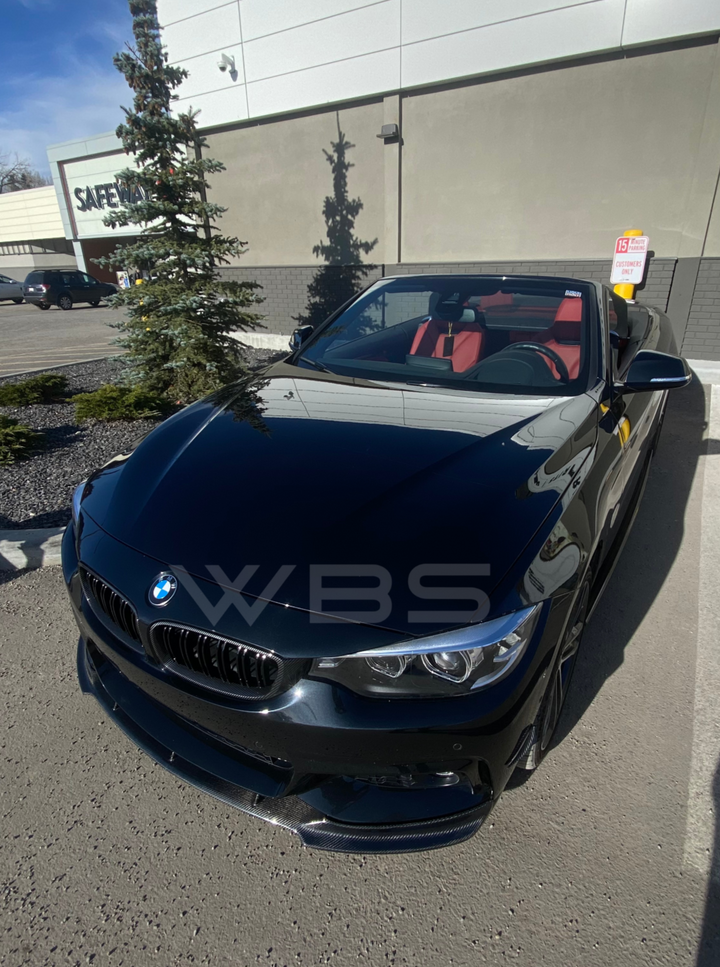 BMW F32 F33 F36 FRONT LIP DTM STYLE GENUINE CARBON FIBER