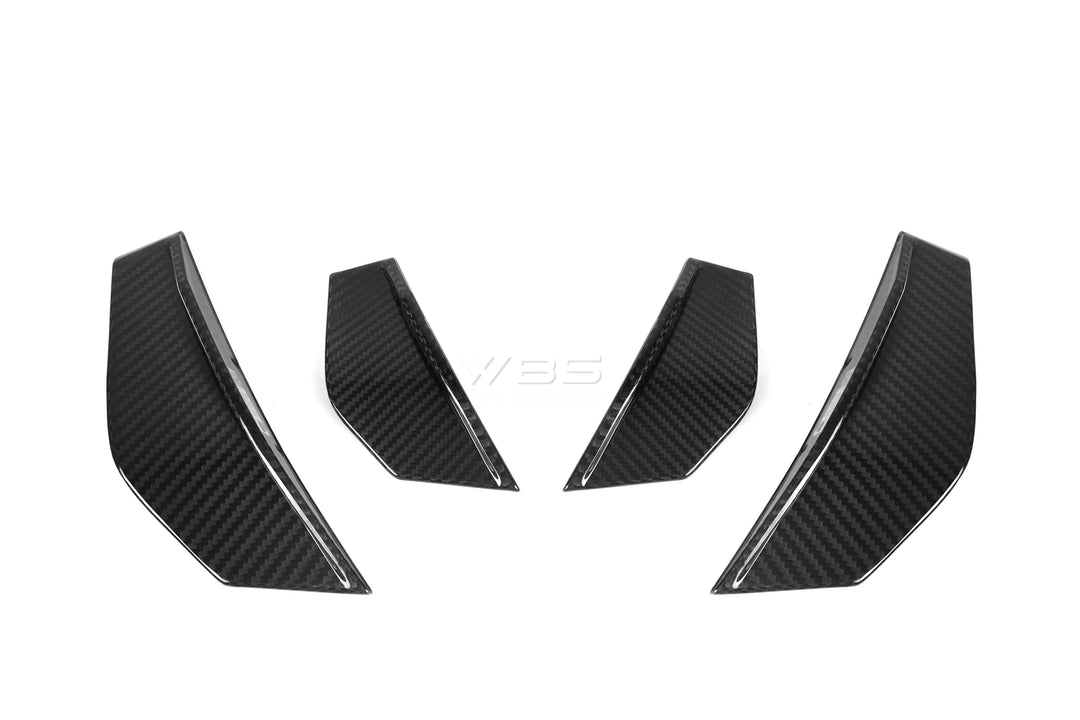 BMW M2 F87 FRONT BUMPER CANARDS SET GENUINE CARBON FIBER
