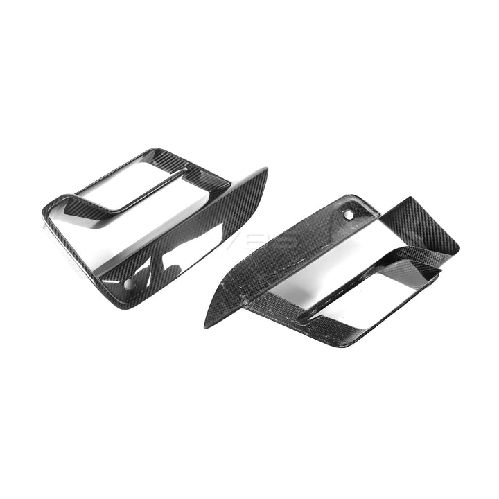BMW F90 M5 LCI FRONT BUMPER AIR DUCT SET GENUINE CARBON FIBER