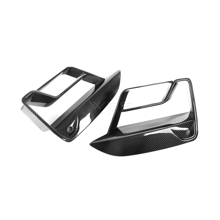 BMW F90 M5 LCI FRONT BUMPER AIR DUCT SET GENUINE CARBON FIBER