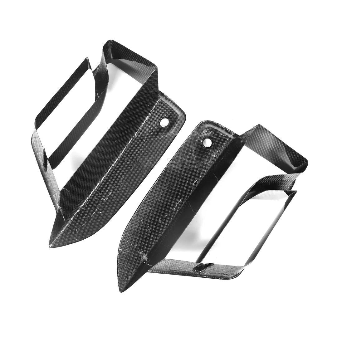 BMW F90 M5 LCI FRONT BUMPER AIR DUCT SET GENUINE CARBON FIBER