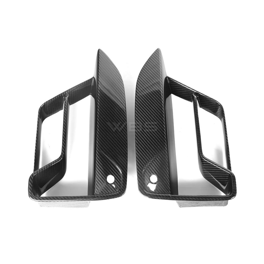 BMW F90 M5 LCI FRONT BUMPER AIR DUCT SET GENUINE CARBON FIBER