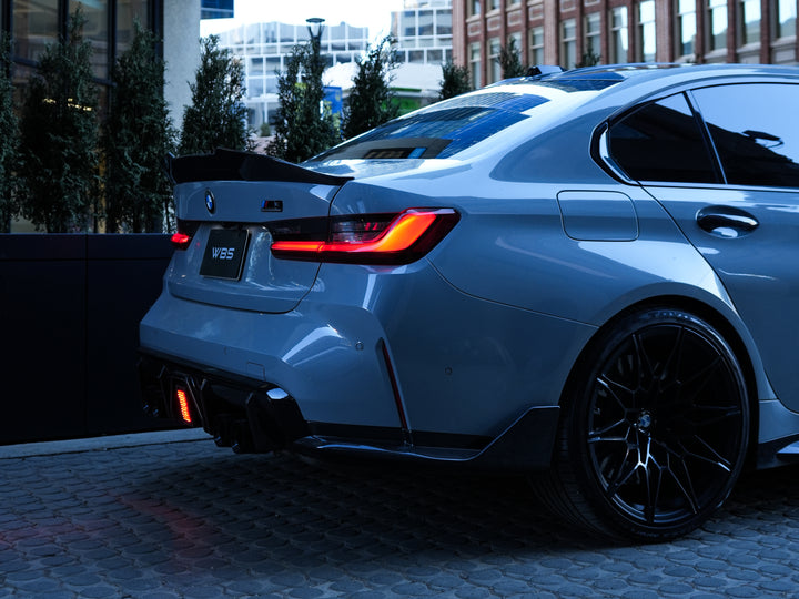 BMW G80 M3 TRUNK SPOILER GTX-V3 STYLE GENUINE CARBON FIBER