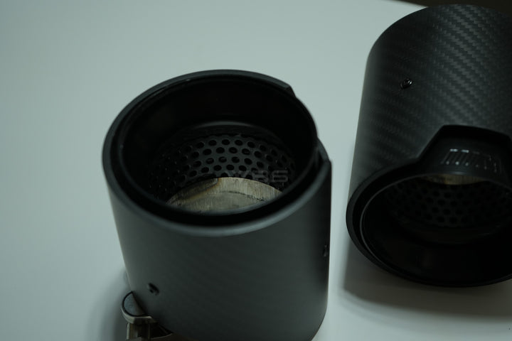 BMW F10 M5 EXHAUST TIPS SET DRY CARBON FIBER M DESIGN