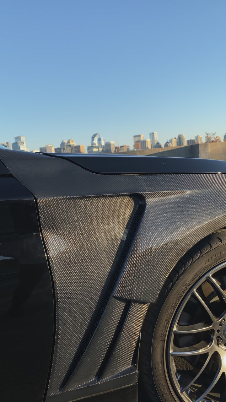 INFINITI Q50 VENTED FENDERS GENUINE CARBON FIBER ADF-V1 STYLE