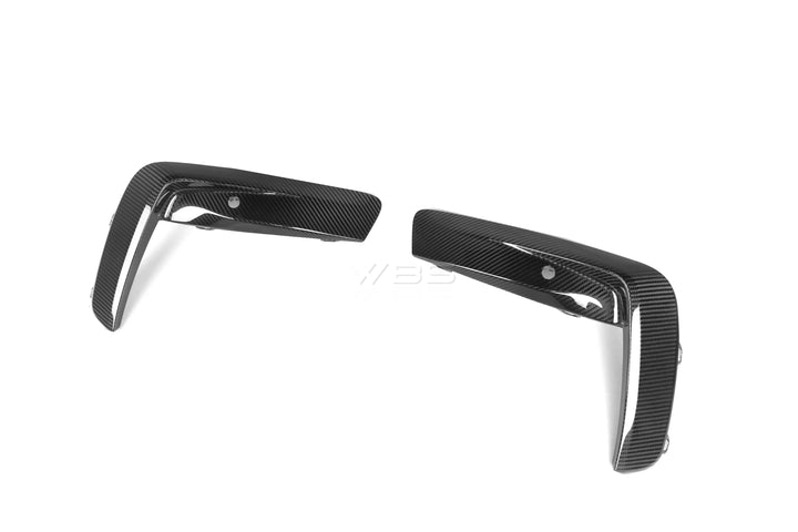 BMW F9X M8 FRONT BUMPER DUCT TRIMS SET GENUINE CARBON FIBER