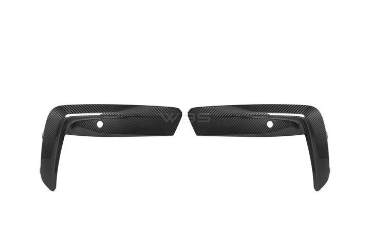 BMW F9X M8 FRONT BUMPER DUCT TRIMS SET GENUINE CARBON FIBER