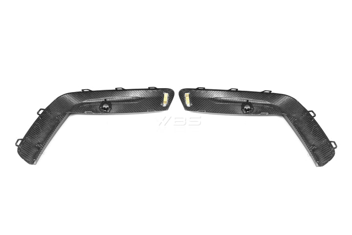 BMW F9X M8 FRONT BUMPER DUCT TRIMS SET GENUINE CARBON FIBER