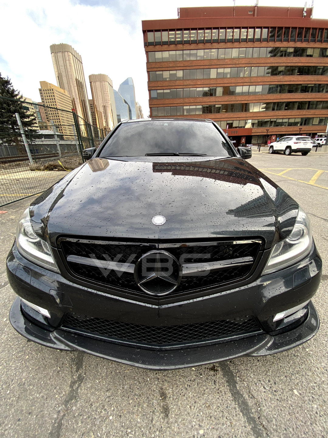 MERCEDES W204 C CLASS  C63 PERFORMANCE GLOSSY BLACK FRONT GRILL