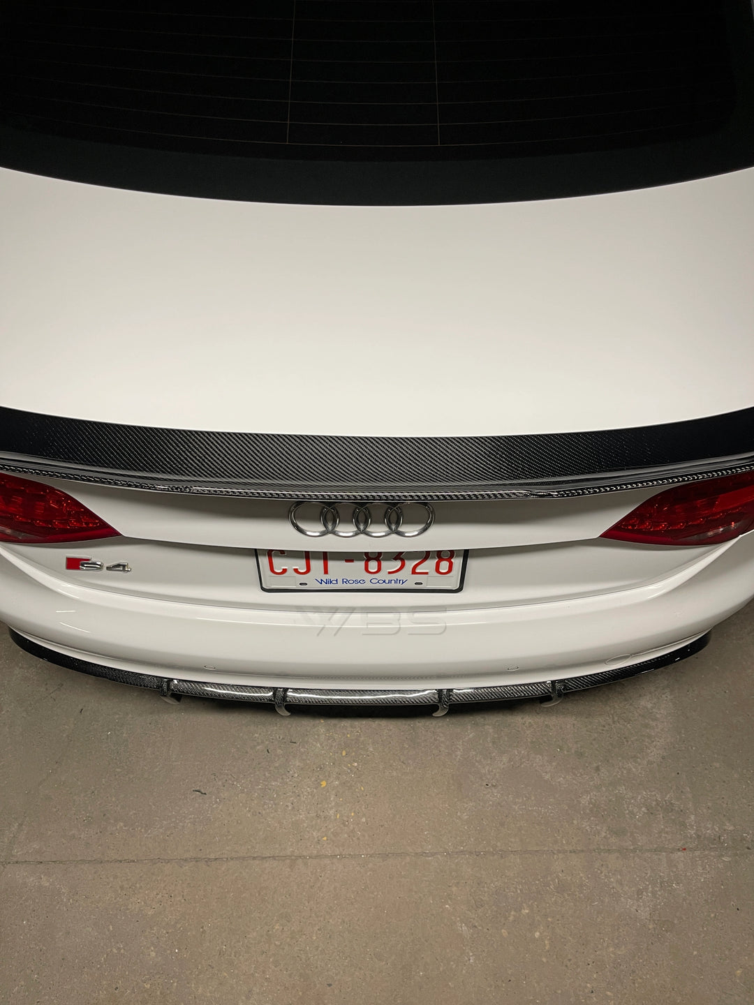 AUDI S4/ A4 B8 PSM TRUNK SPOILER GENUINE CARBON FIBER [2009-2012]