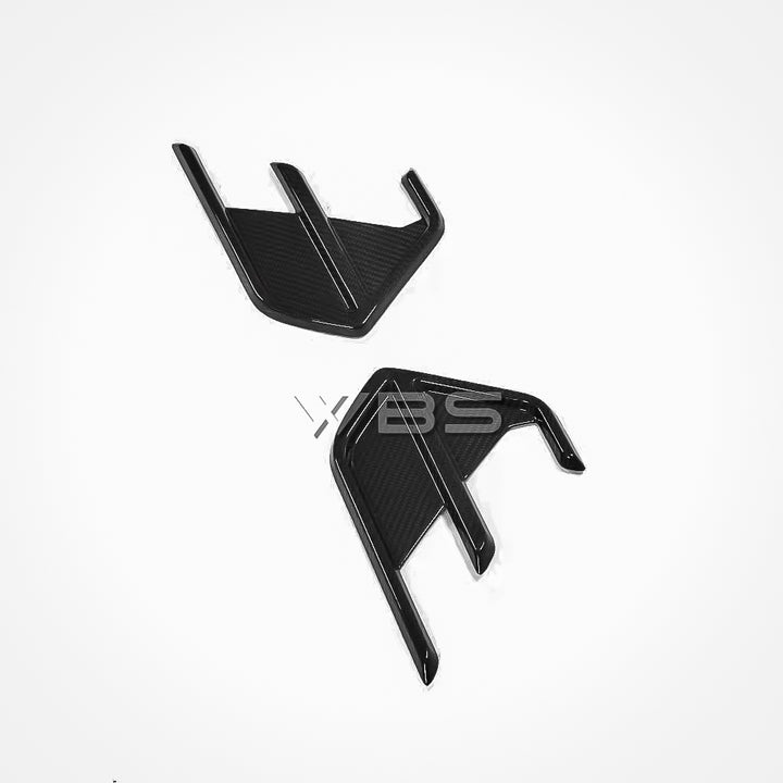 AUDI RS6/ RS7 C8 REAR BUMPER CANARDS GENUINE CARBON FIBER