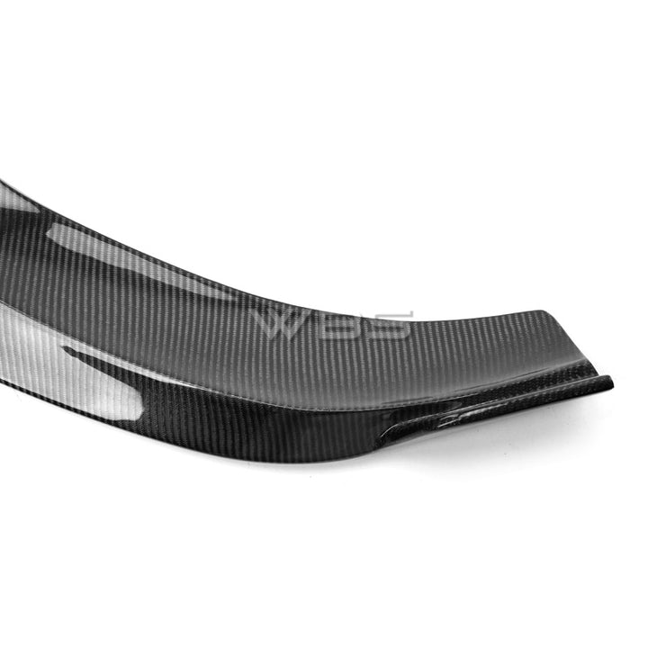 MERCEDES W117 CLA45 FRONT BUMPER LIP R1 STYLE GENUINE CARBON FIBER