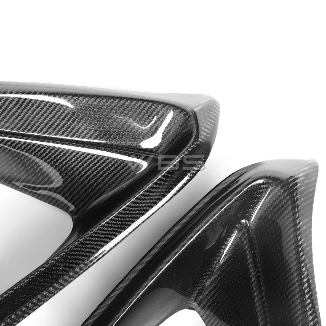MERCEDES W213 E63 FRONT BUMPER VENT TRIMS GENUINE CARBON FIBER