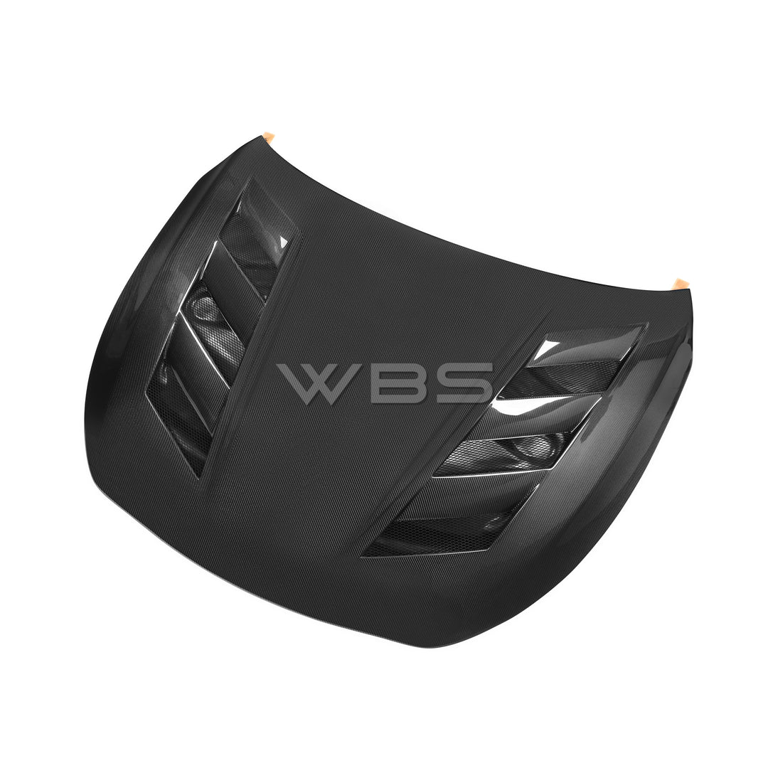 INFINITI Q60 VENTED V3 STYLE CARBON FIBER HOOD
