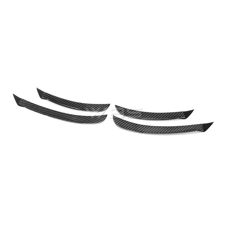 BMW F90 M5 FRONT BUMPER CANARDS KIT GENUINE CARBON FIBER