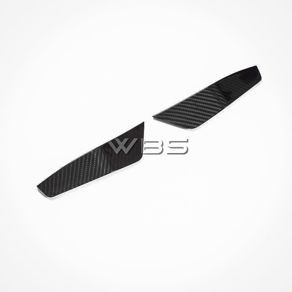 AUDI RS6 /RS7 C8 GT STYLE FRONT BUMPER CANARD SET GENUINE CARBON FIBER