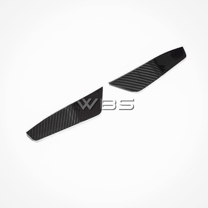 AUDI RS6 /RS7 C8 GT STYLE FRONT BUMPER CANARD SET GENUINE CARBON FIBER