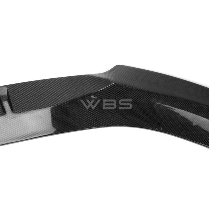 MERCEDES W117 CLA45 FRONT BUMPER LIP R1 STYLE GENUINE CARBON FIBER
