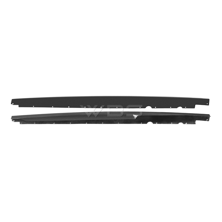 AUDI R8 FACELIFT GENUINE CARBON FIBER SIDE SKIRTS GT-STYLE BY WBS