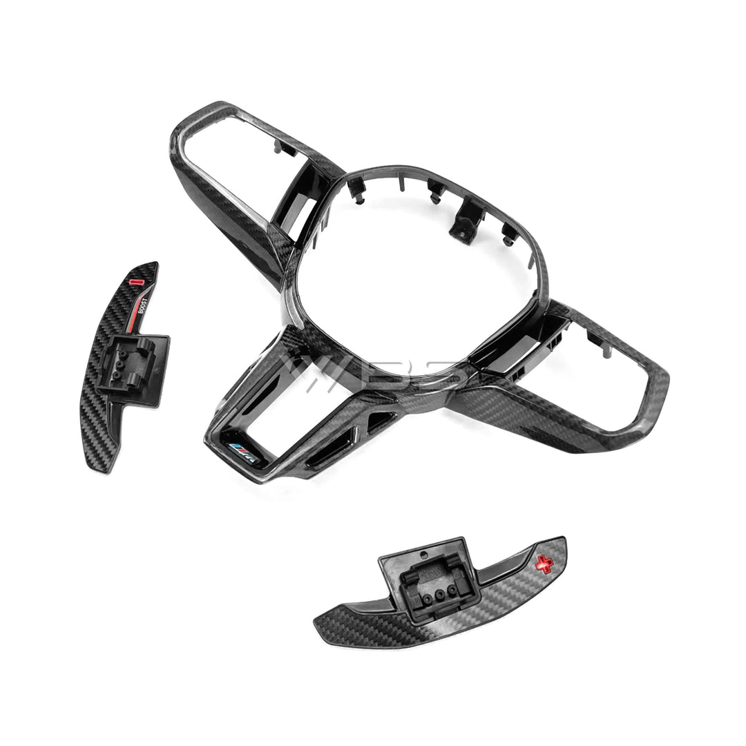 WBS - BMW G90/ G99 M5 STEERING WHEEL TRIMS GENUINE CARBON FIBER