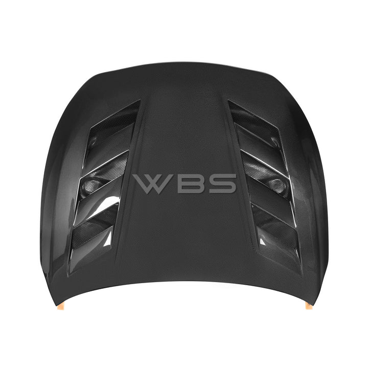 INFINITI Q60 VENTED V3 STYLE CARBON FIBER HOOD