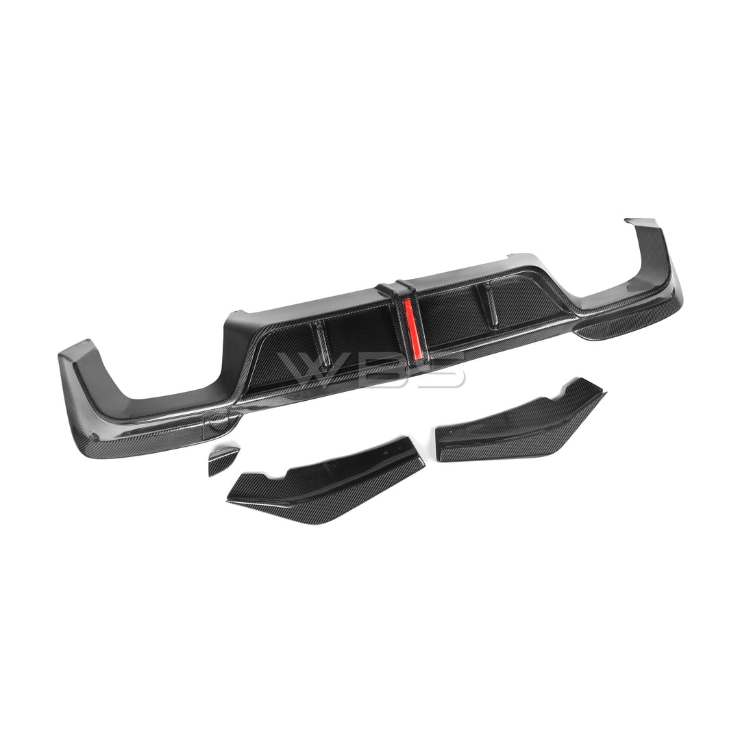 WBS - BMW X3M F97 F1- STYLE DIFFUSER KIT GENUINE CARBON FIBER