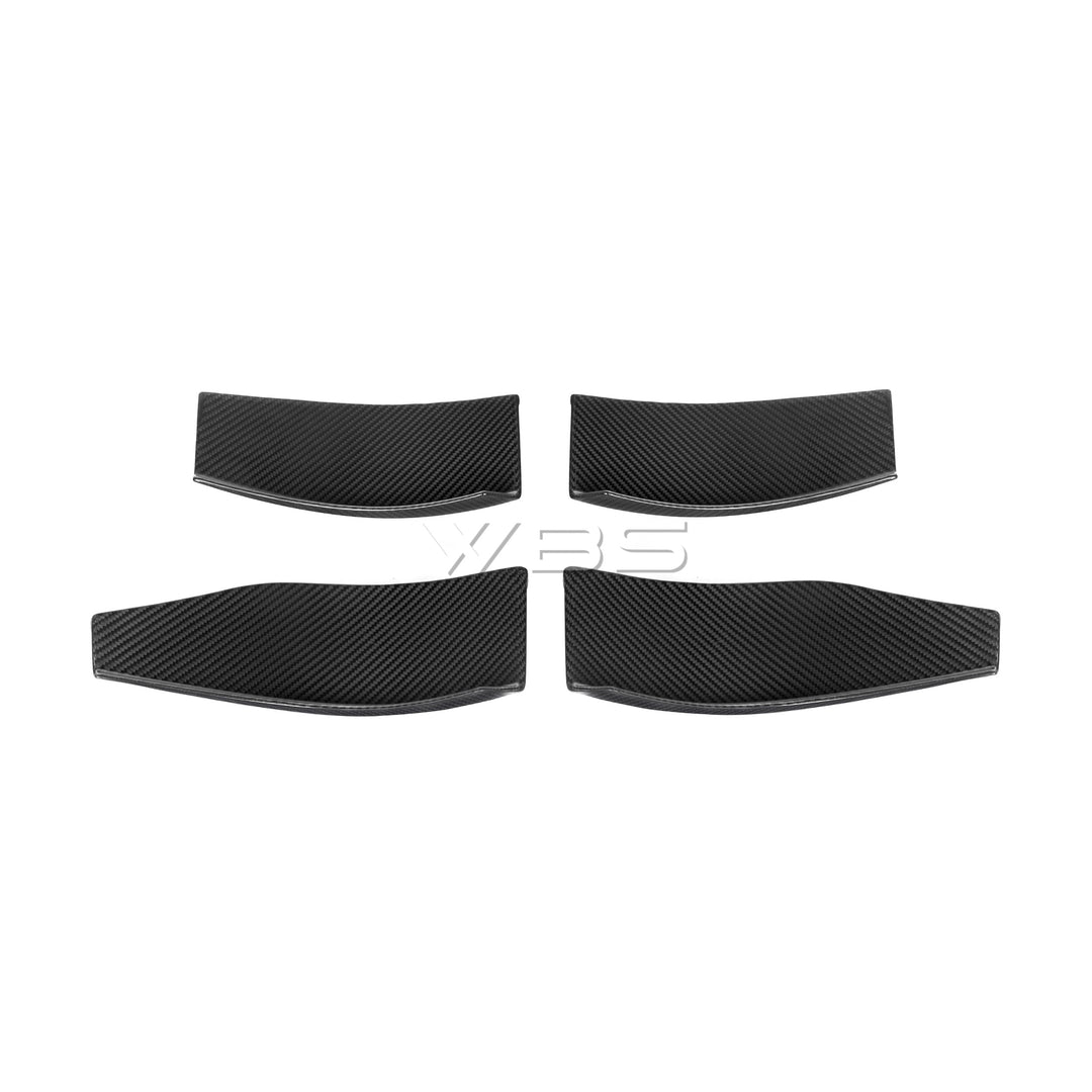 WBS - BMW G8X M4 / M4 GT4 STYLE FRONT BUMPER CANARDS SET GENUINE CARBON FIBER
