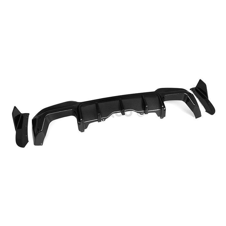 WBS - BMW X3M F97 LCI SQ STYLE REAR DIFFUSER KIT GENUINE CARBON FIBER