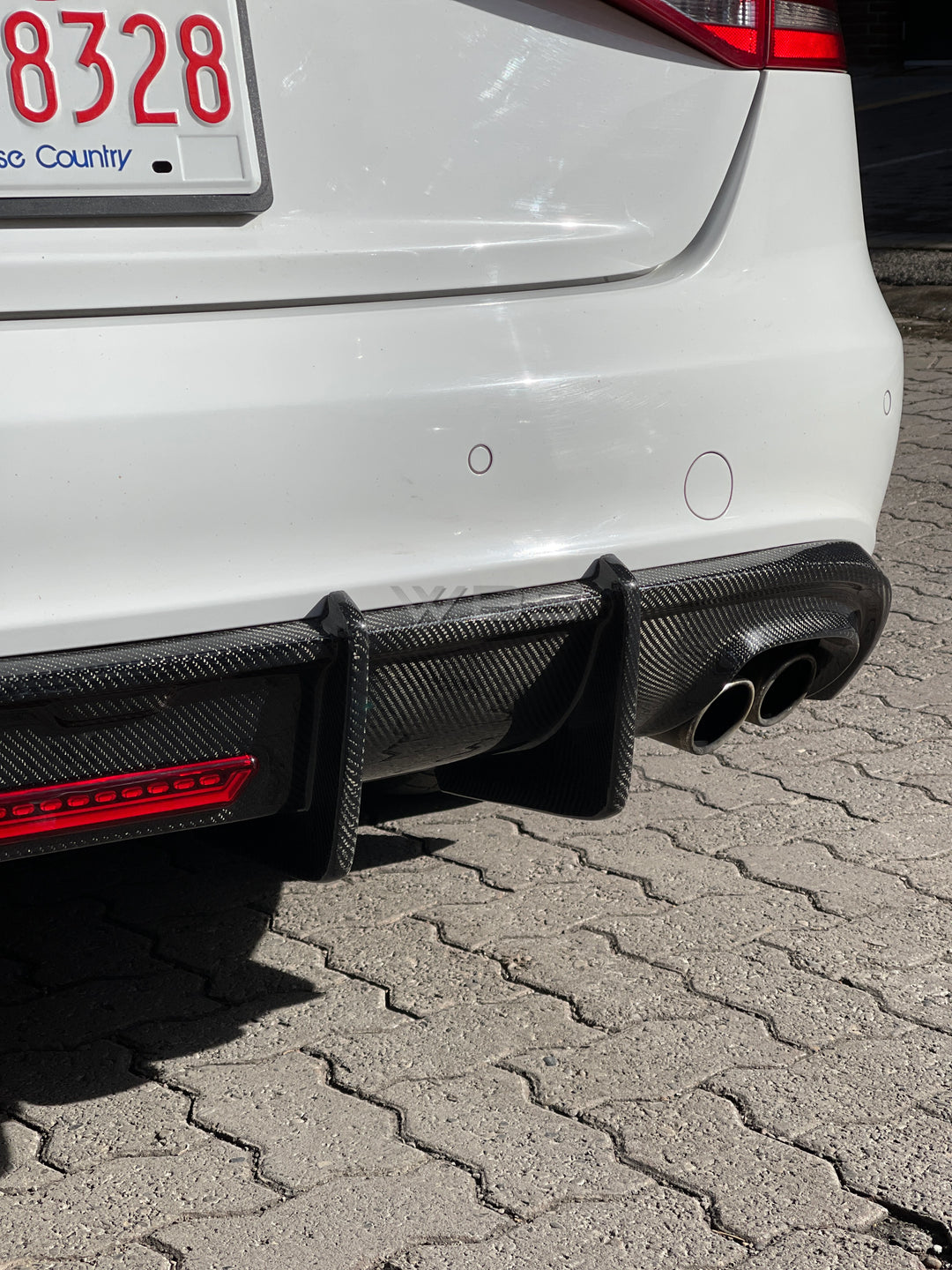 AUDI S4/ A4 B8 DIFFUSER KB STYLE GENUINE CARBON FIBER