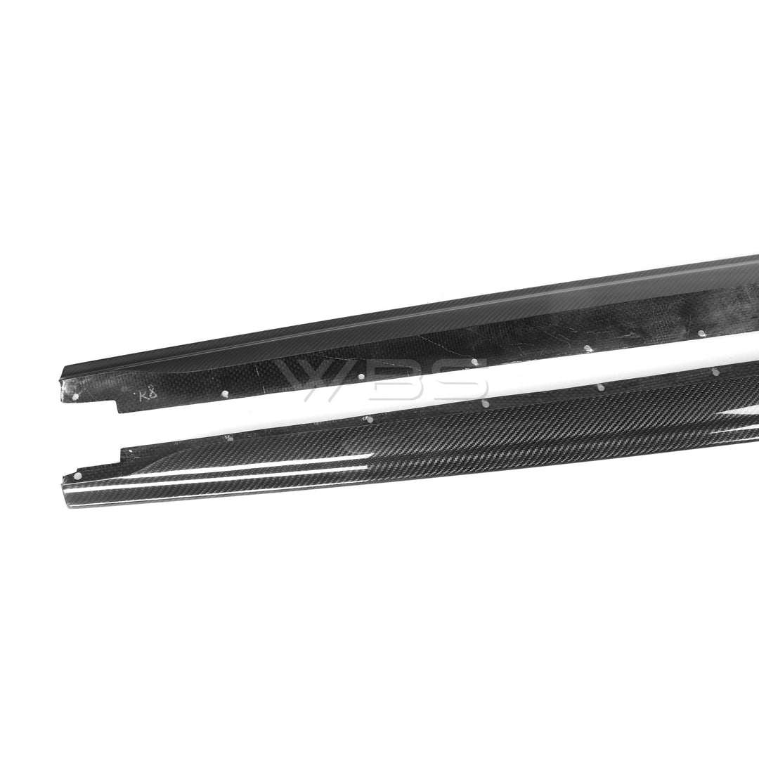 AUDI R8 FACELIFT GENUINE CARBON FIBER SIDE SKIRTS GT-STYLE BY WBS