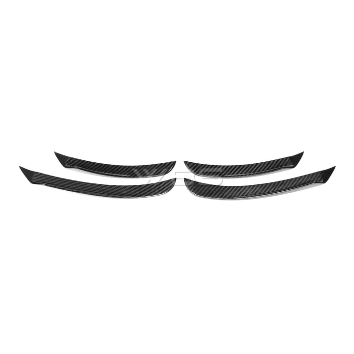 BMW F90 M5 FRONT BUMPER CANARDS KIT GENUINE CARBON FIBER