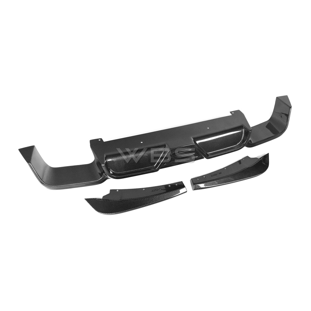 WBS - BMW X3M F97 PRE-LCI REAR DIFFUSER WBS STYLE GENUINE CARBON FIBER