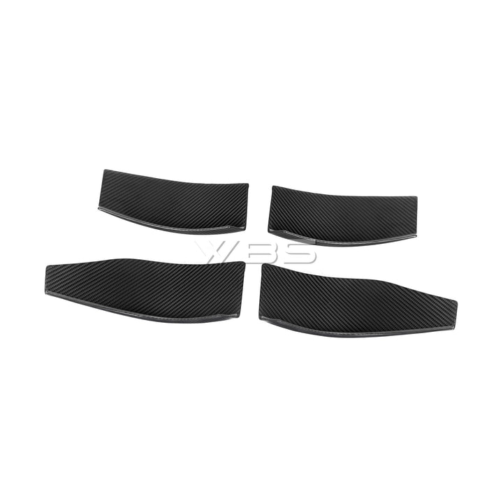 WBS - BMW G8X M4 / M4 GT4 STYLE FRONT BUMPER CANARDS SET GENUINE CARBON FIBER