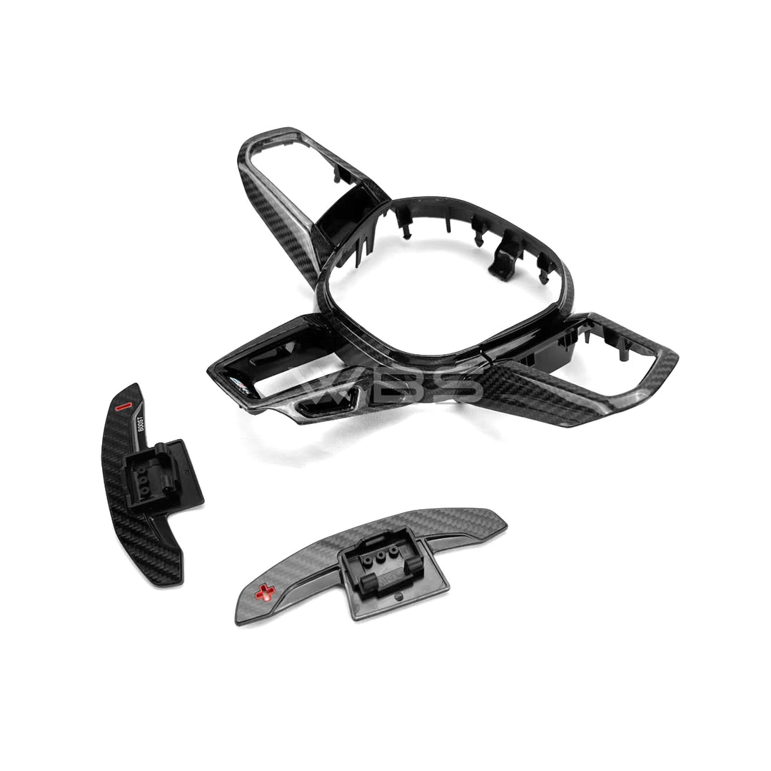 WBS - BMW G90/ G99 M5 STEERING WHEEL TRIMS GENUINE CARBON FIBER