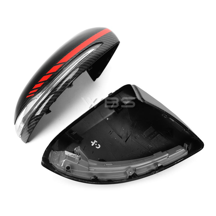 MERCEDES W205 C63/C CLASS MIRROR CAPS AMG STYLE GENUINE CARBON FIBER