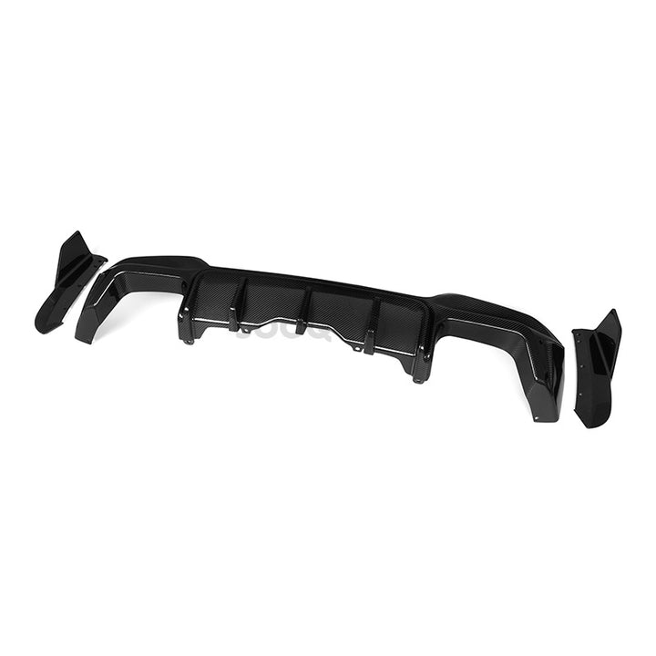 WBS - BMW X3M F97 LCI SQ STYLE REAR DIFFUSER KIT GENUINE CARBON FIBER