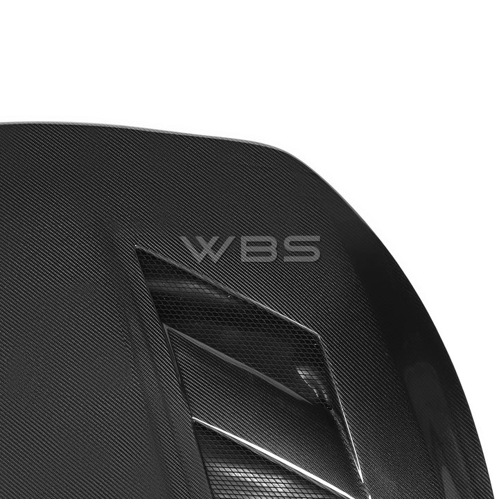 INFINITI Q60 VENTED V3 STYLE CARBON FIBER HOOD