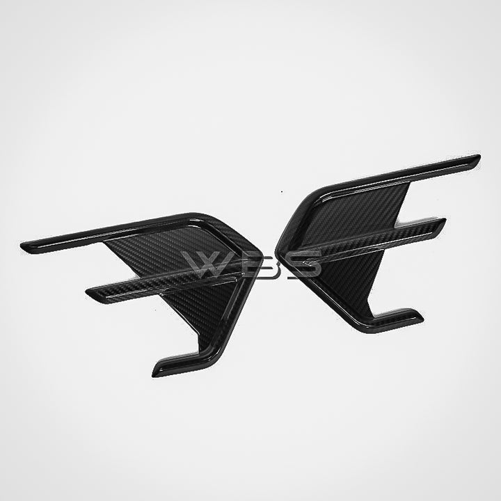 AUDI RS6/ RS7 C8 REAR BUMPER CANARDS GENUINE CARBON FIBER