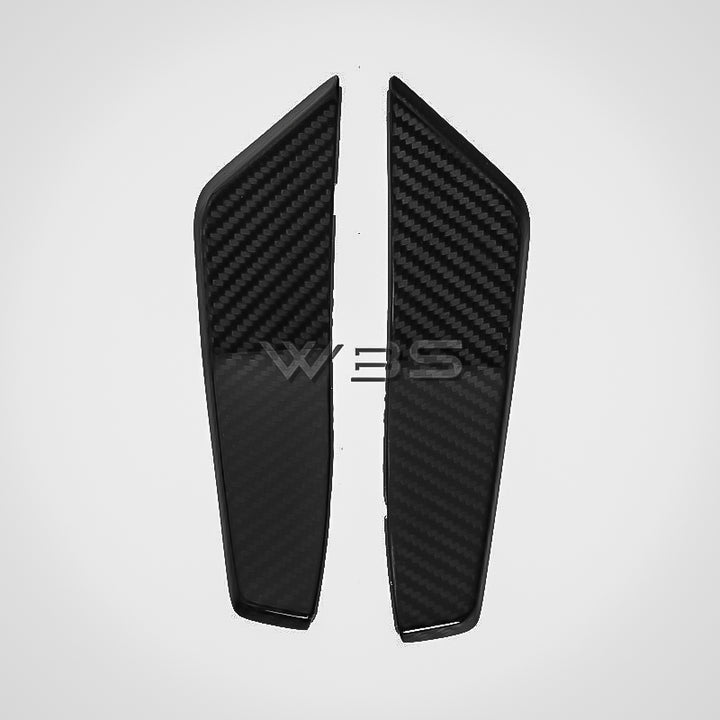 AUDI RS6 /RS7 C8 GT STYLE FRONT BUMPER CANARD SET GENUINE CARBON FIBER