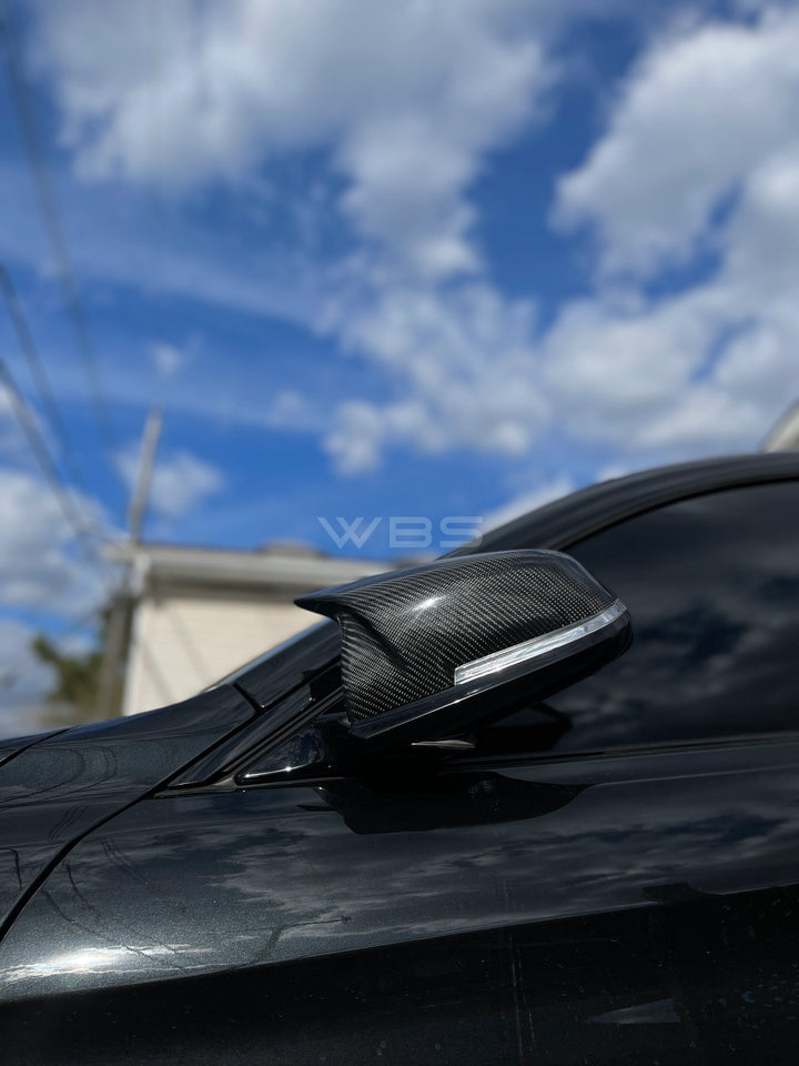 BMW F32 F33 F36 M STYLE MIRROR CAPS GENUINE CARBON FIBER