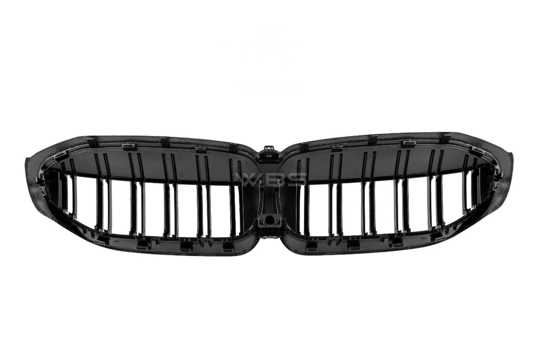 BMW G20 FRONT GRILLS GENUINE CARBON FIBER DUAL SLATS/ DIAMOND STYLE