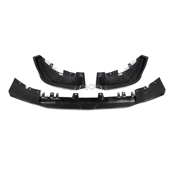 WBS - BMW X3M F97 LCI SQ V1 STYLE FRONT LIP GENUINE CARBON FIBER