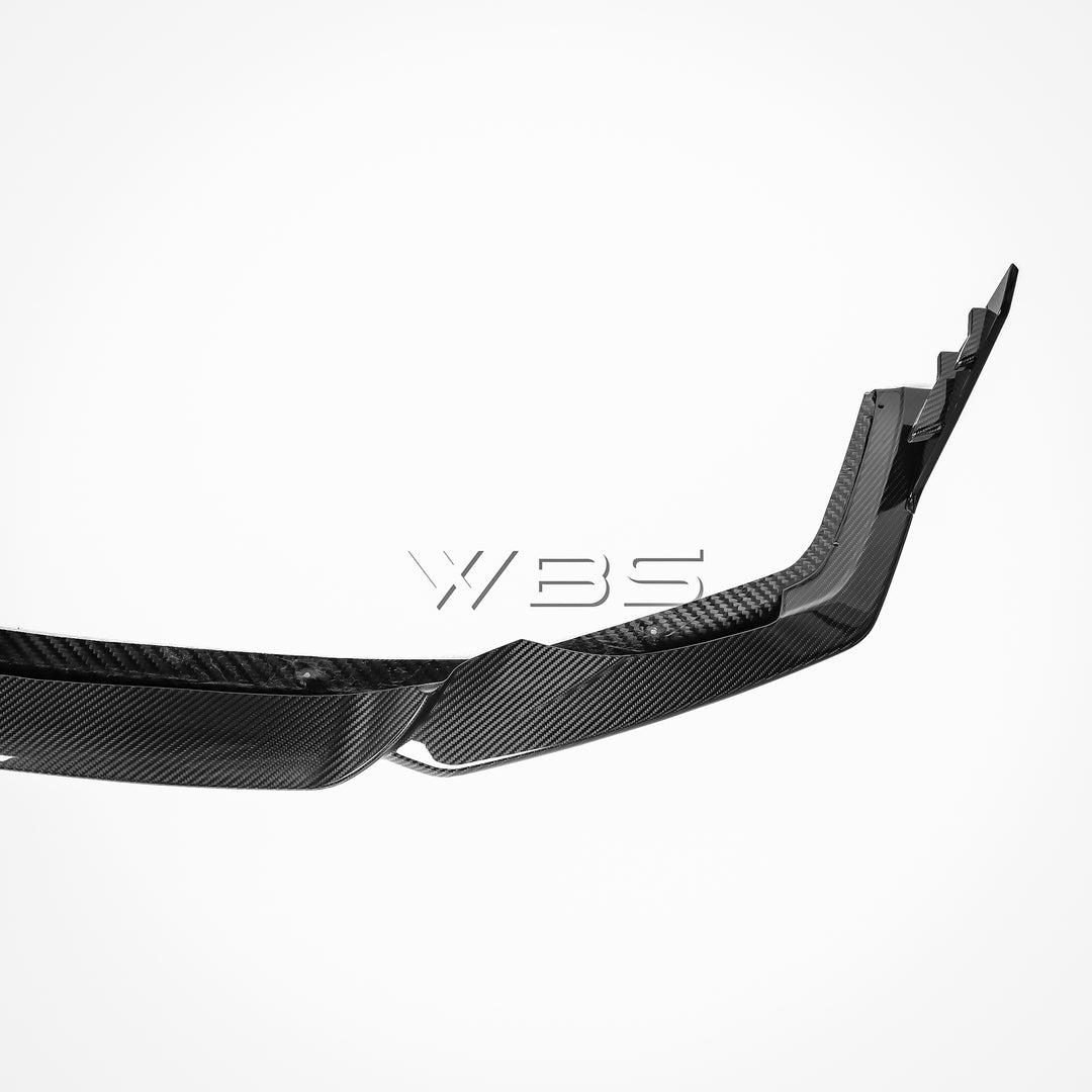 AUDI RS7 C8 V STYLE FRONT LIP KIT GENUINE CARBON FIBER