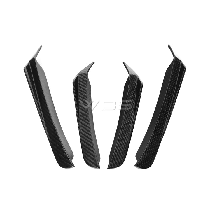 BMW F90 M5 FRONT BUMPER CANARDS KIT GENUINE CARBON FIBER